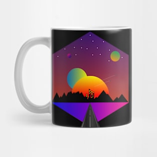 Retro Planets Mug